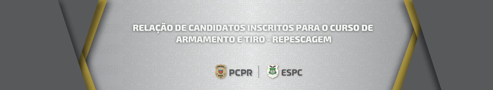 Relação de Candidatos Inscritos no CAAT