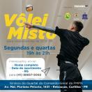 Convite para participar de treinamento de vôlei misto