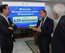 Ratinho Junior anuncia contratação de 620 policiais para reforçar quadro da Polícia Civil