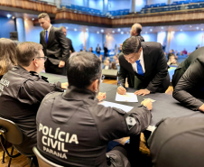 560 novos policiais civis tomam posse e reforçam o efetivo da PCPR