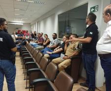 Subdivisão policial de Campo Mourão recebe curso de identificação veicular, direção e escolta
