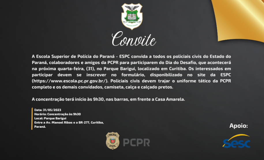 Convite - Dia do Desafio 31.05