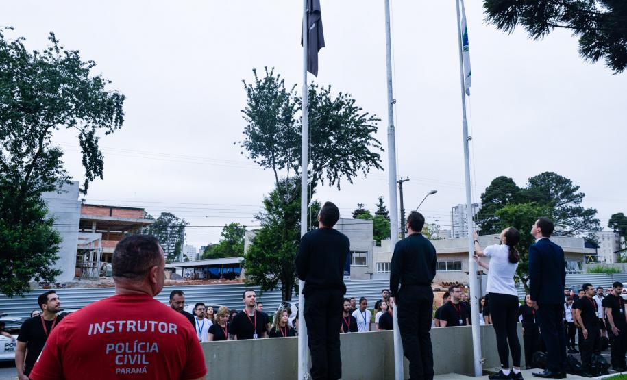 ESPC realiza ato cívico durante o Curso de Formação Técnico-Profissional de 2023