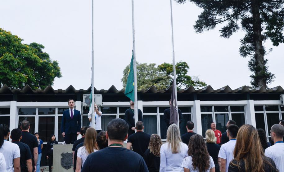 ESPC realiza ato cívico durante o Curso de Formação Técnico-Profissional de 2023