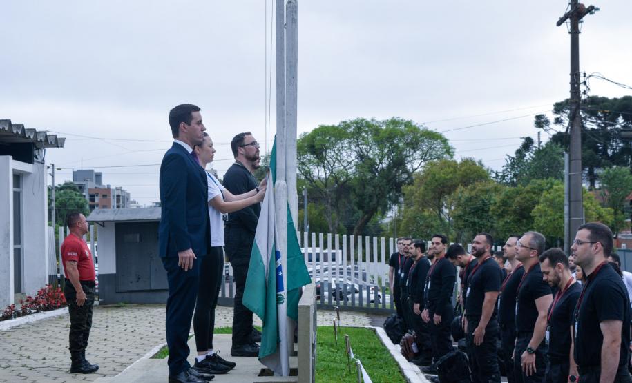 ESPC realiza ato cívico durante o Curso de Formação Técnico-Profissional de 2023