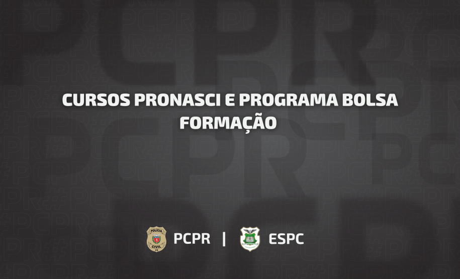 Comunicado sobre Cursos Pronasci e Programa Bolsa Formação