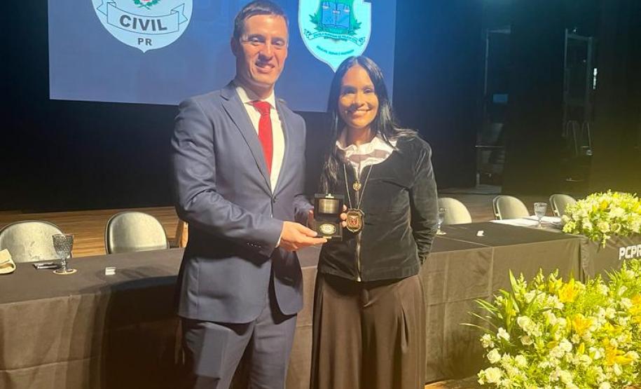 Diretor da ESPC é homenageado por alunos do Curso de Formação Técnico-Profissional de Carreiras Policiais de 2023