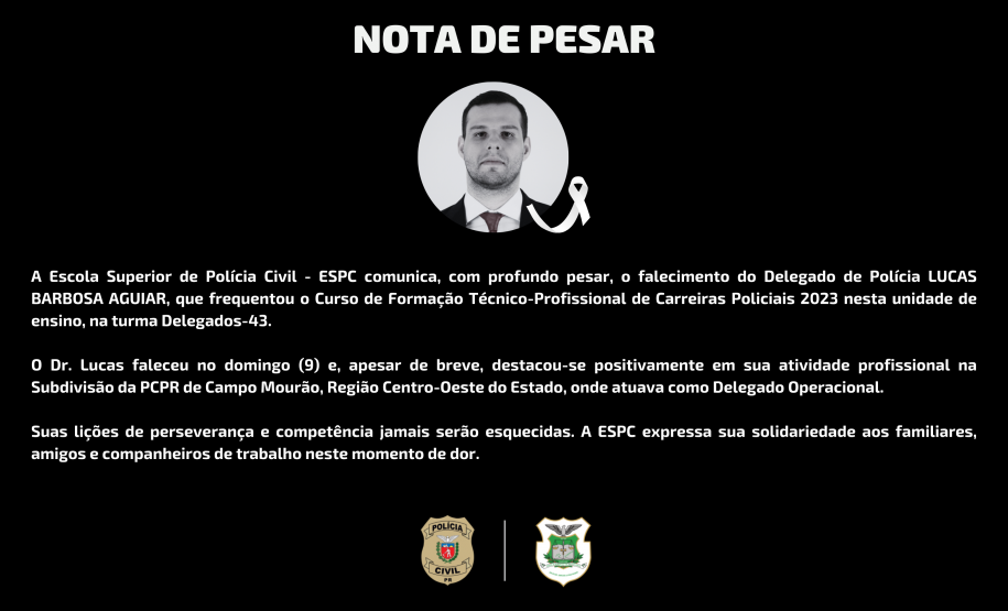 NOTA DE PESAR