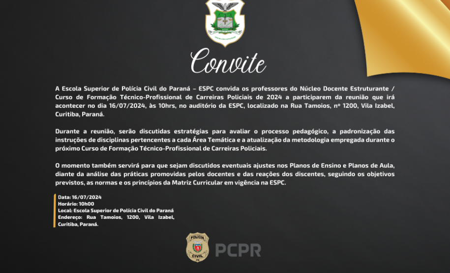 ESPC convoca professores para reunião do próximo curso de formação