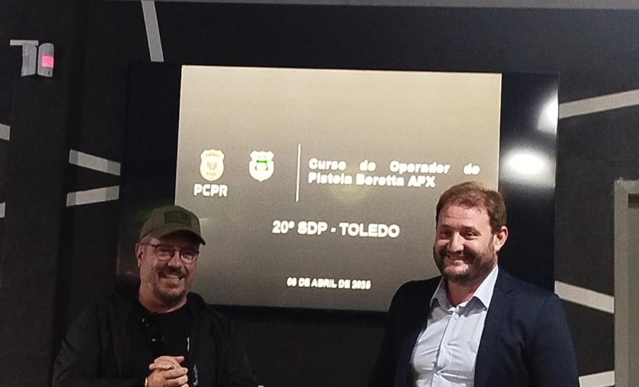 ESPC-PR realiza Curso de Operador Beretta APX e entrega novo armamento para policiais civis em Toledo