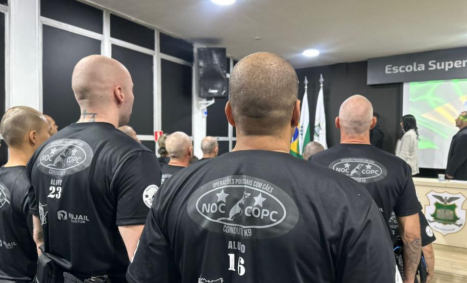 PCPR inicia primeira edição do Curso de Operações Policiais com Cães