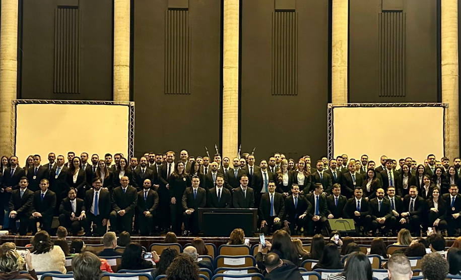 560 novos policiais civis tomam posse e reforçam o efetivo da PCPR