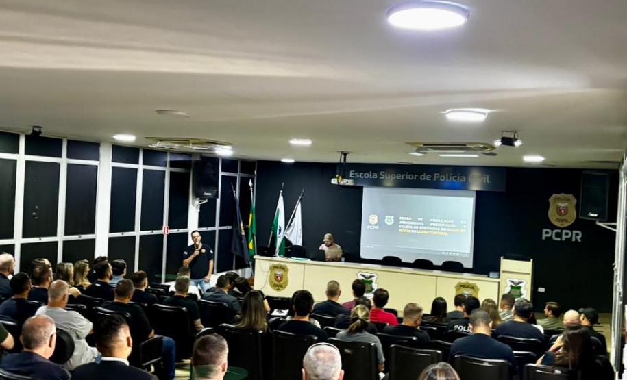 ESPC-PR capacita 230 policiais civis em técnicas de atendimento e coleta de evidências