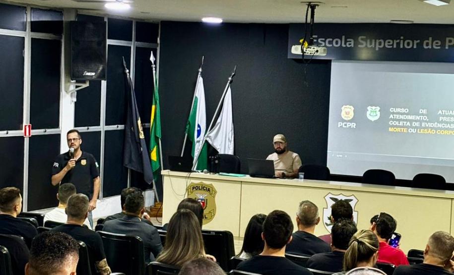 ESPC-PR capacita 230 policiais civis em técnicas de atendimento e coleta de evidências