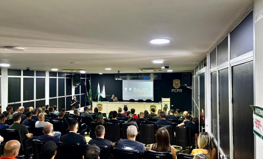 ESPC-PR capacita 230 policiais civis em técnicas de atendimento e coleta de evidências