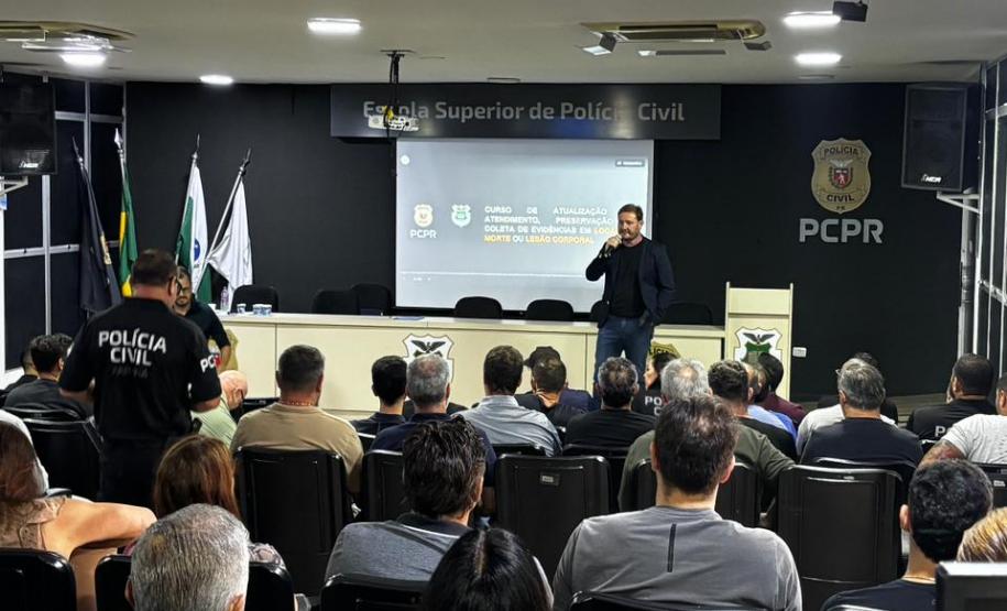 ESPC-PR capacita 230 policiais civis em técnicas de atendimento e coleta de evidências