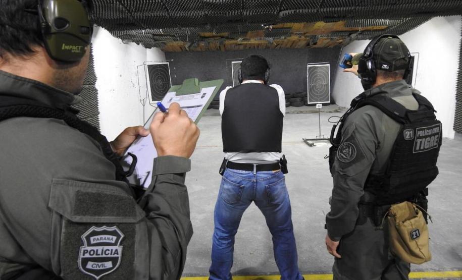Teste de Aptidão de Tiro  para entrar no II Estágio de Operações Táticas Policiais Tigre PC/PR